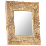 Vidaxl Mirror 50x50 cm de madera de mango sólida