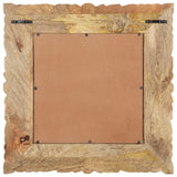 Vidaxl Mirror 50x50 cm Solid Mango Wood