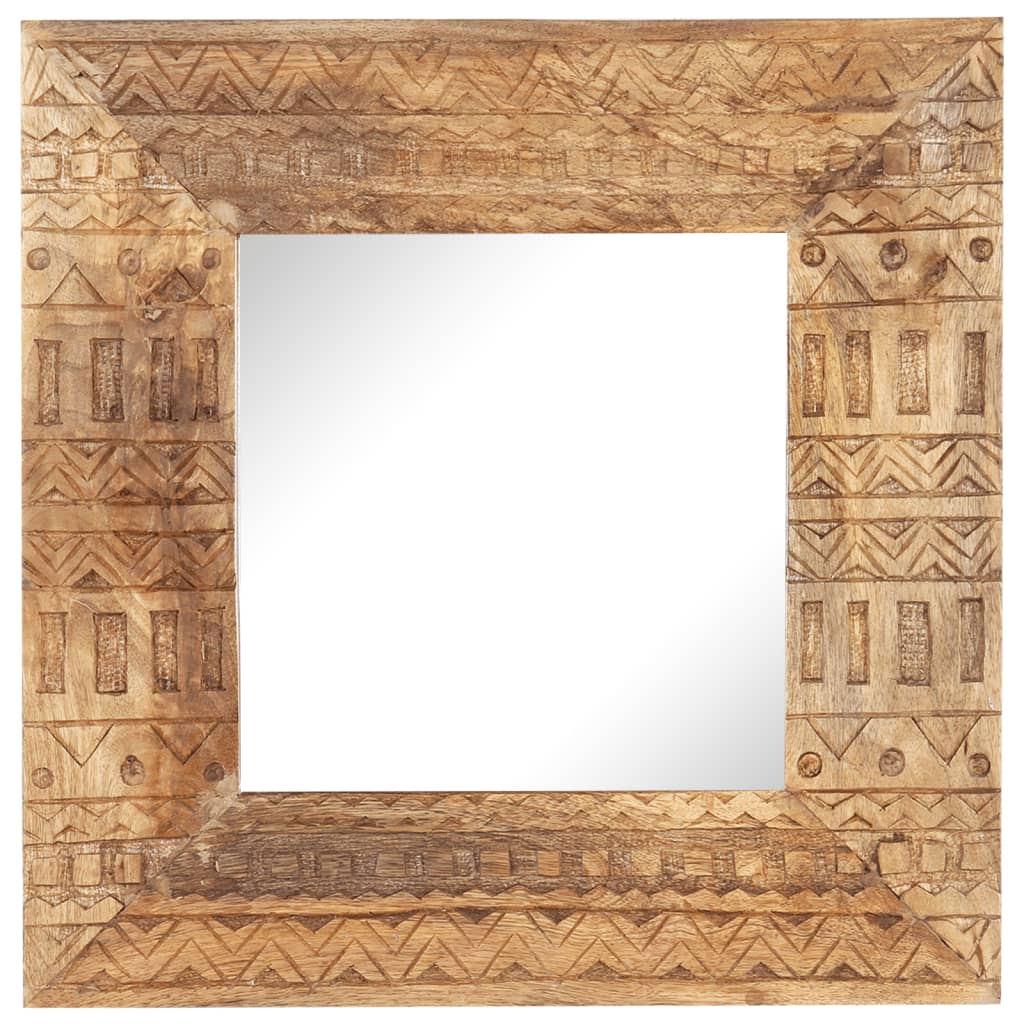 Vidaxl Mirror Hand -Cut 50x50x2,5 cm trden mangov les