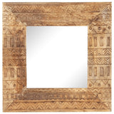 Vidaxl Mirror Hand -Cut 50x50x2,5 cm Solid Mango Wood