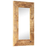 Vidaxl Mirror Hand -cut 80x50x2.5 cm Legno di mango solido