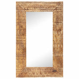 Vidaxl Mirror Hand -cut 80x50x2.5 cm Legno di mango solido