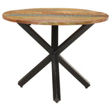 Vidaxl eettafel rond 100x100x75 cm massief gerecycled hout