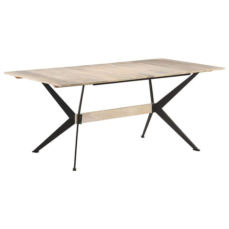 Vidaxl eettafel 180x90x76 cm massief mangohout
