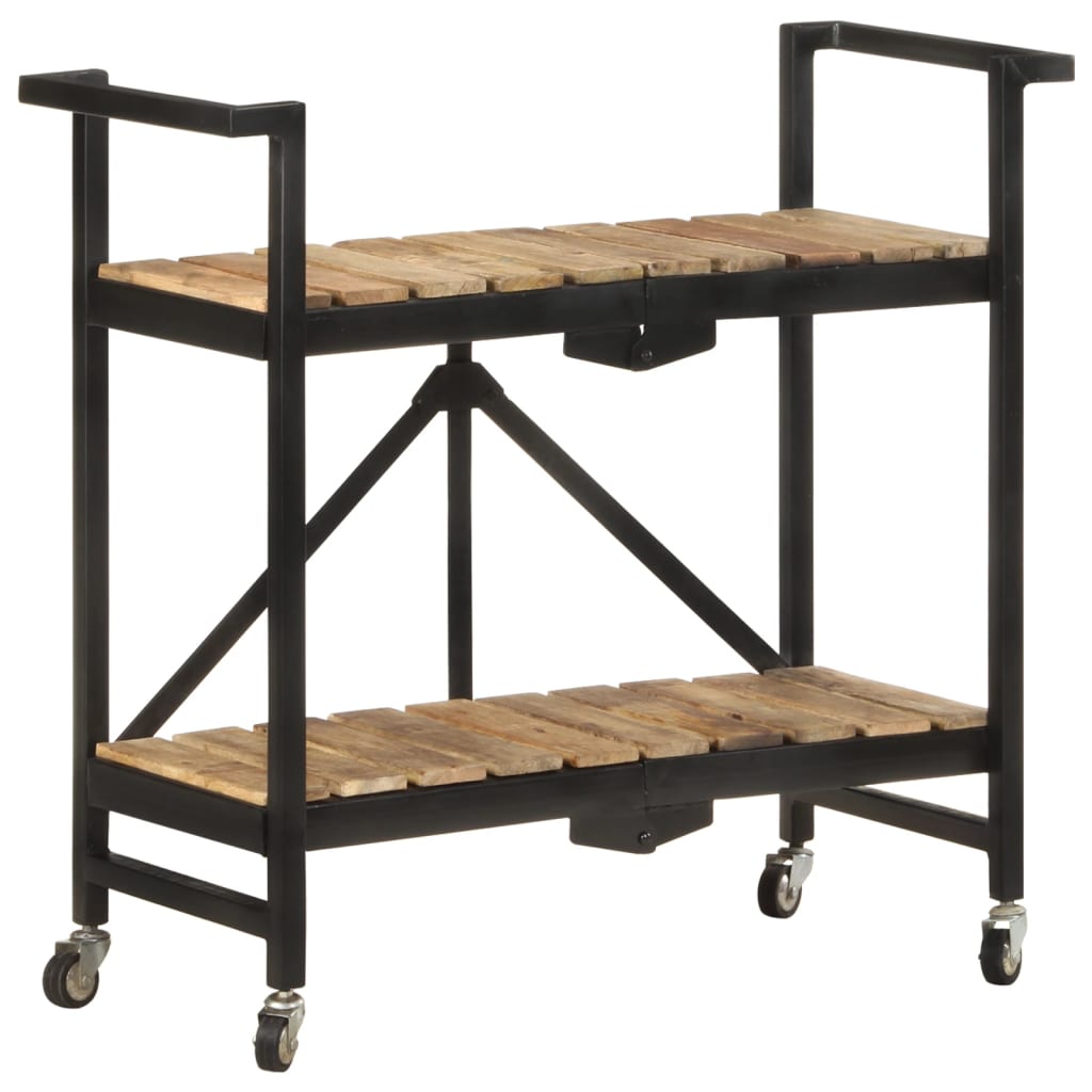 Vidaxl keukentrolley 87x36x81 cm massief mangohout