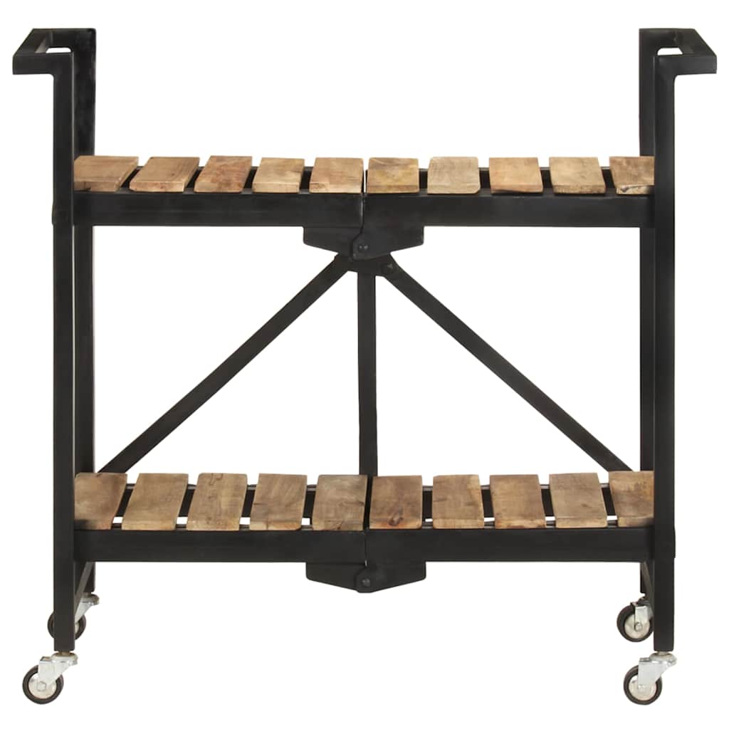 Vidaxl keukentrolley 87x36x81 cm massief mangohout