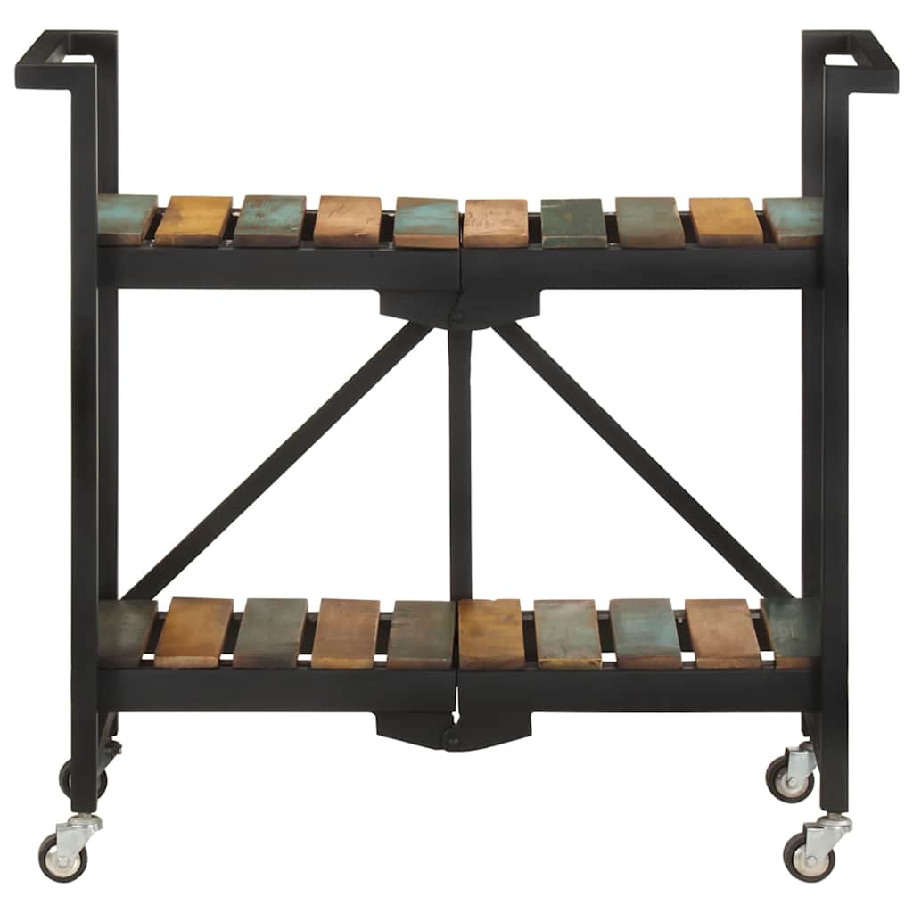 Vidaxl keukentrolley 87x36x81 cm massief gerecycled hout