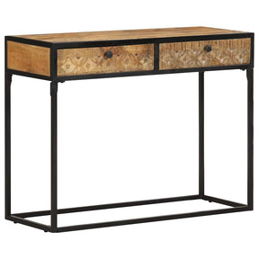 Vidaxl wandtafel 100x35x75 cm massief mangohout