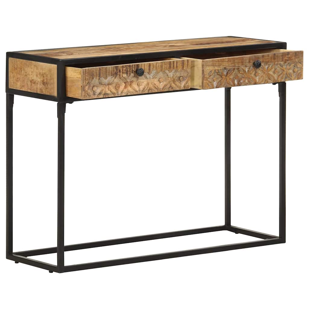 Vidaxl wandtafel 100x35x75 cm massief mangohout
