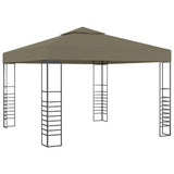 Vidaxl tuinpaviljoen 180 g m² 3x3 m taupe