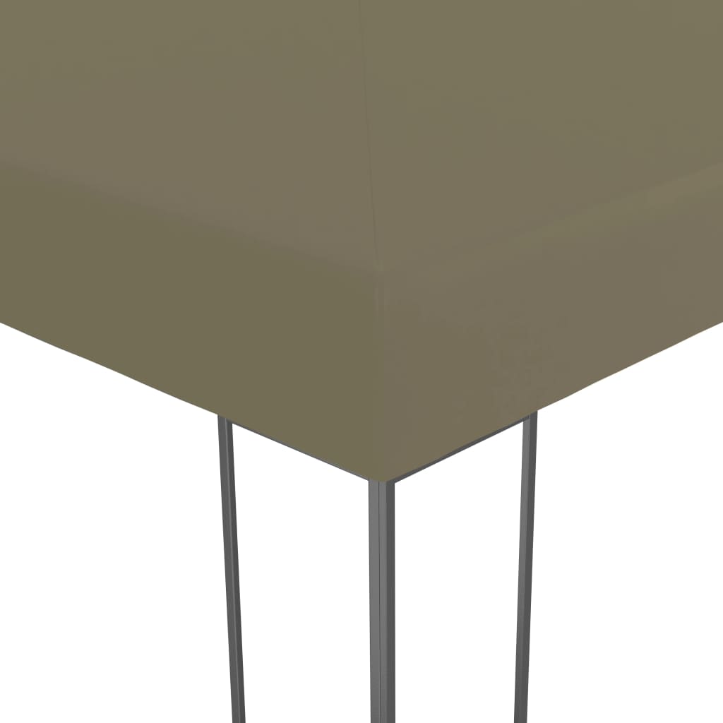 Vidaxl tuinpaviljoen 180 g m² 3x3 m taupe