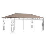 Vidaxl Arbor med myggnät 180 g m² 6x3x2,73 m taupe