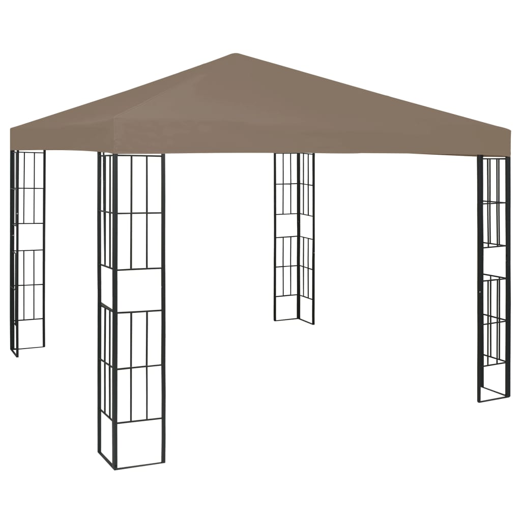 Vidaxl prieel 3x3 m taupe