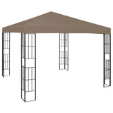 Vidaxl prieel 3x3 m taupe