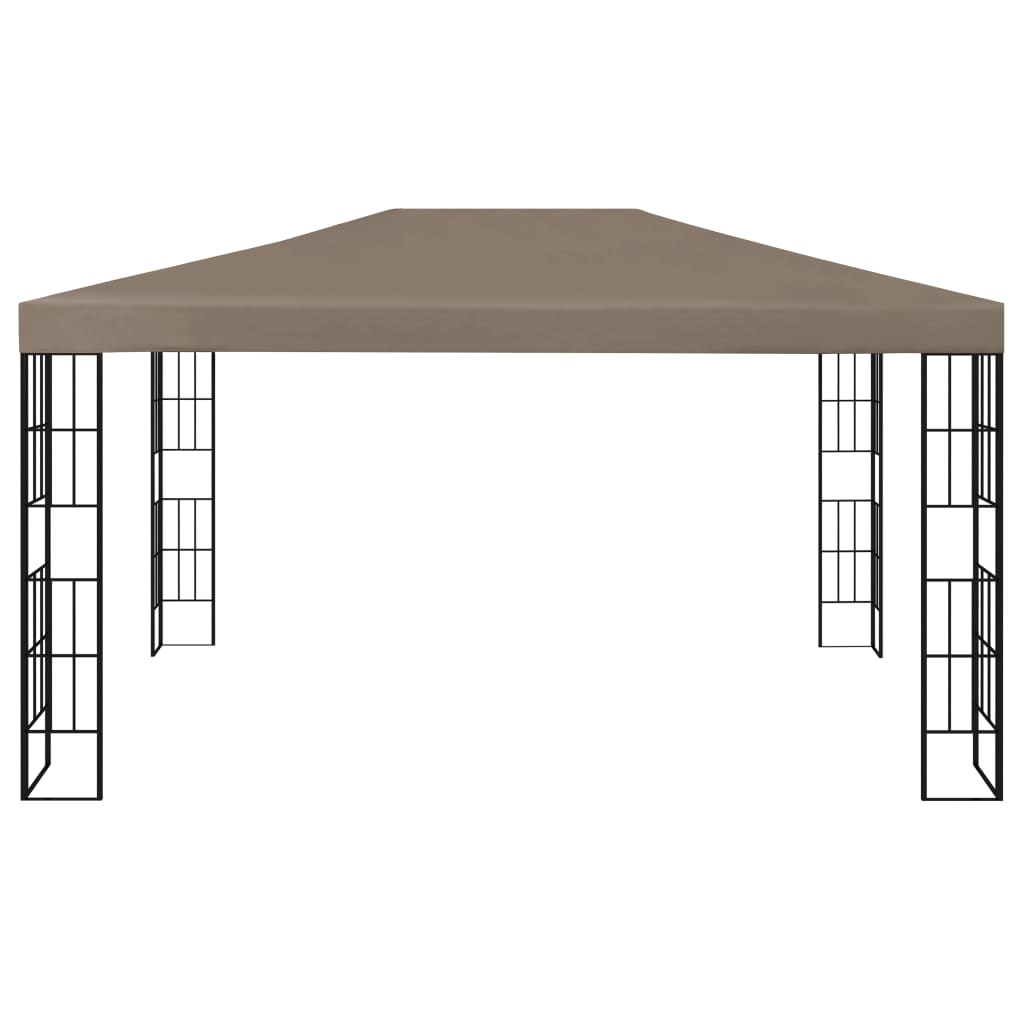 Vidaxl prieel 4x3 m taupe