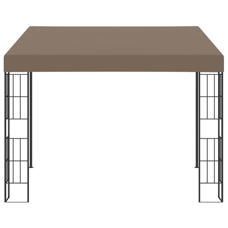 Vidaxl wandprieel 3x3 m stof taupe