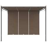 Vidaxl Garden Practor med side gardin 3x3x2,25 m taupe