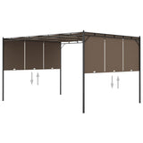 Vidaxl Garden Pracor con tenda laterale 4x3x2.25 m Taupe