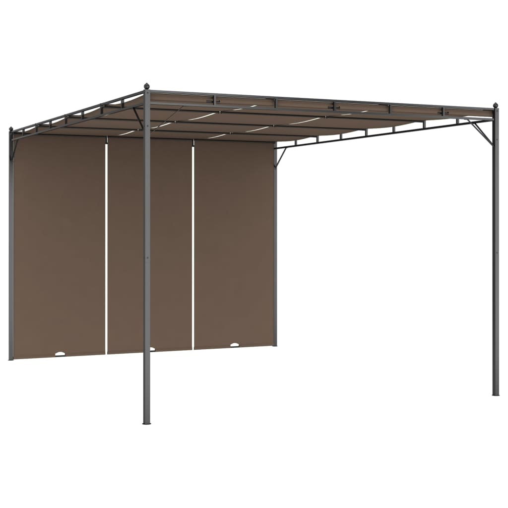 Vidaxl Garden Pracor con tenda laterale 4x3x2.25 m Taupe