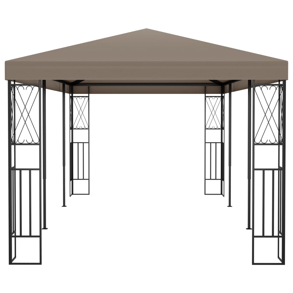 Vidaxl arbor 6x3 m poussière taupe