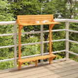 Vidaxl balkonbartafel 90x37x122,5 cm massief acaciahout