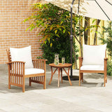 Vidaxl tuinstoelen 2 st met kussens massief acaciahout