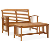 Vidaxl 2-delige loungeset massief acaciahout