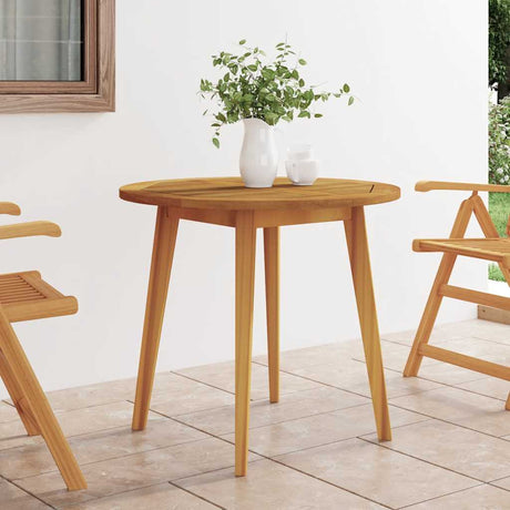 Vidaxl tuintafel ø85x75 cm massief acaciahout