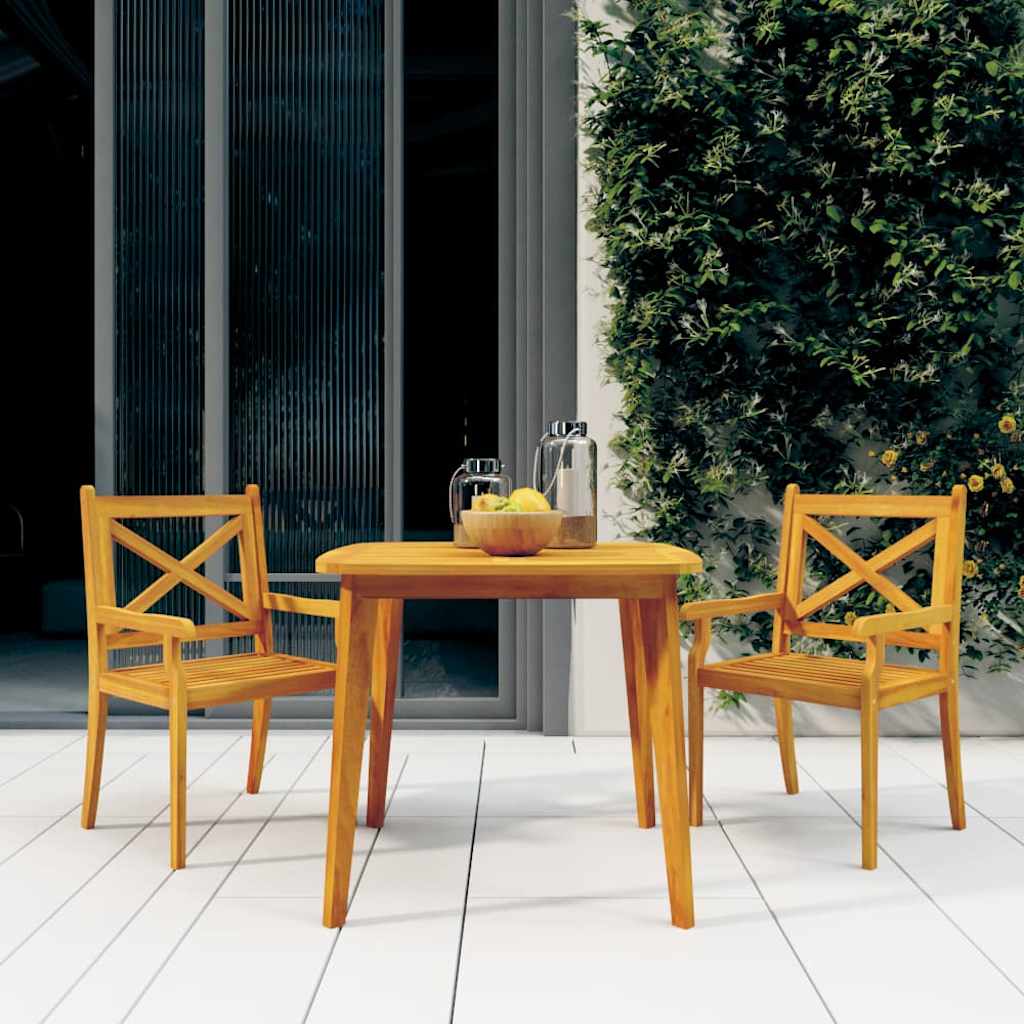 Vidaxl tuintafel 85x85x75 cm massief acaciahout