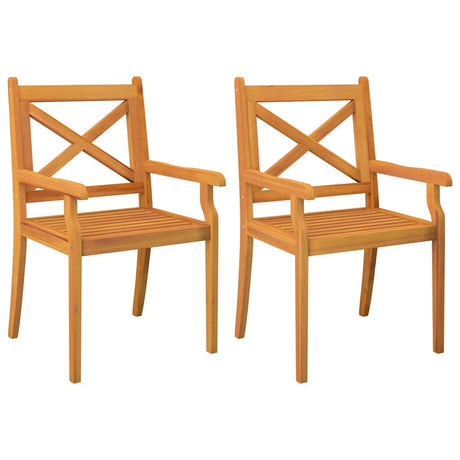 Vidaxl tuinstoelen 2 st massief acaciahout