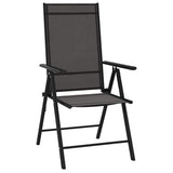 Vidaxl tuinstoelen 6 st inklapbaar textileen zwart