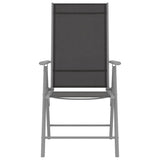 Vidaxl tuinstoelen 2 st inklapbaar textileen zwart