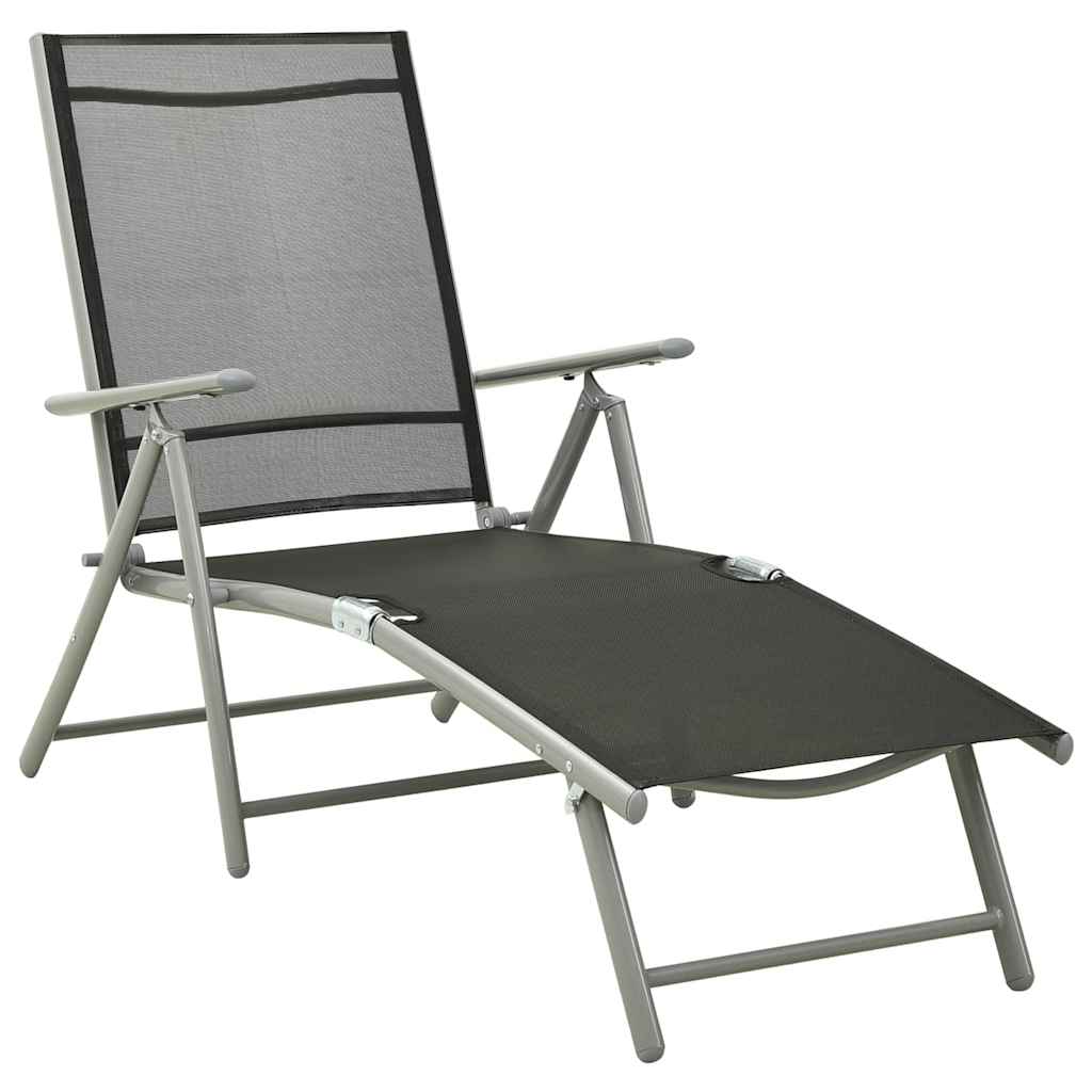Vidaxl 3-delige loungeset textileen en aluminium zilverkleurig