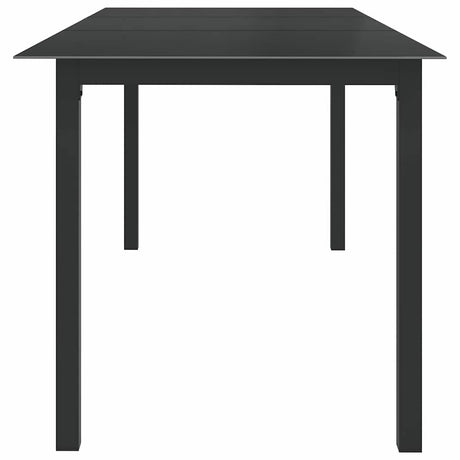 Vidaxl tuintafel 190x90x74 cm aluminium en glas zwart