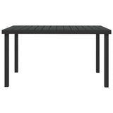Vidaxl tuintafel 140x90x74 cm aluminium en hkc zwart