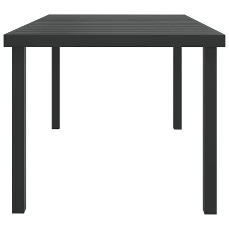 Vidaxl tuintafel 140x90x74 cm aluminium en hkc zwart