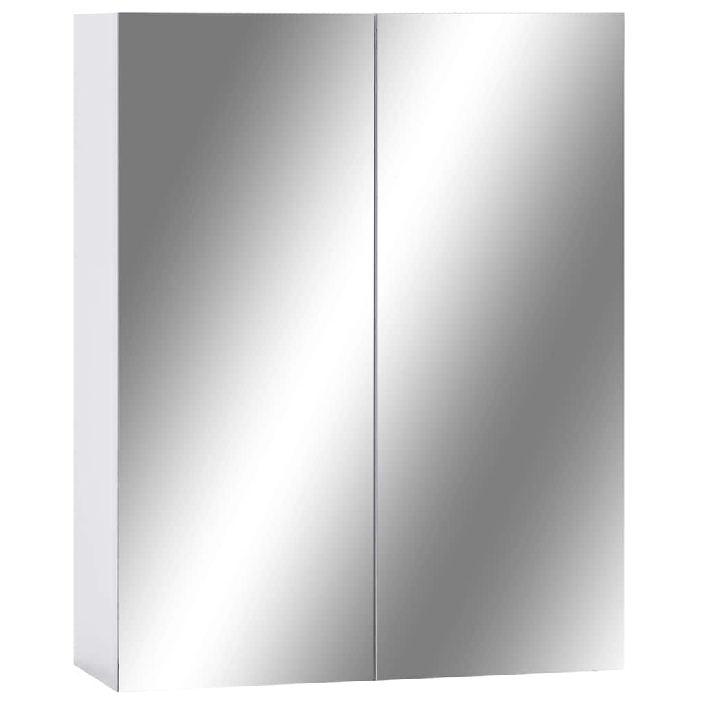 Vidaxl badkamerspiegelkast 60x15x75 cm mdf wit