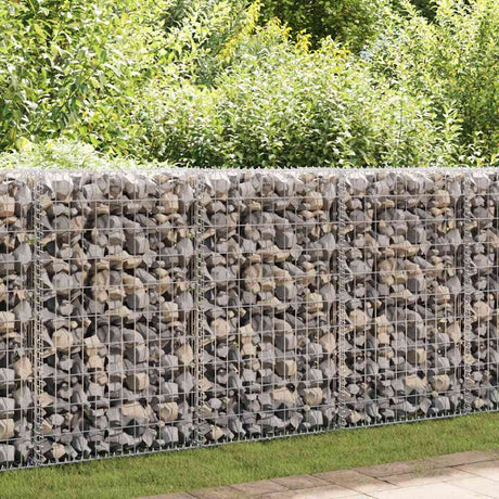 Vidaxl schanskorfmuur met deksels 150x60x100 cm gegalvaniseerd staal