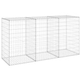 Vidaxl schanskorfmuur met deksels 200x60x100 cm gegalvaniseerd staal