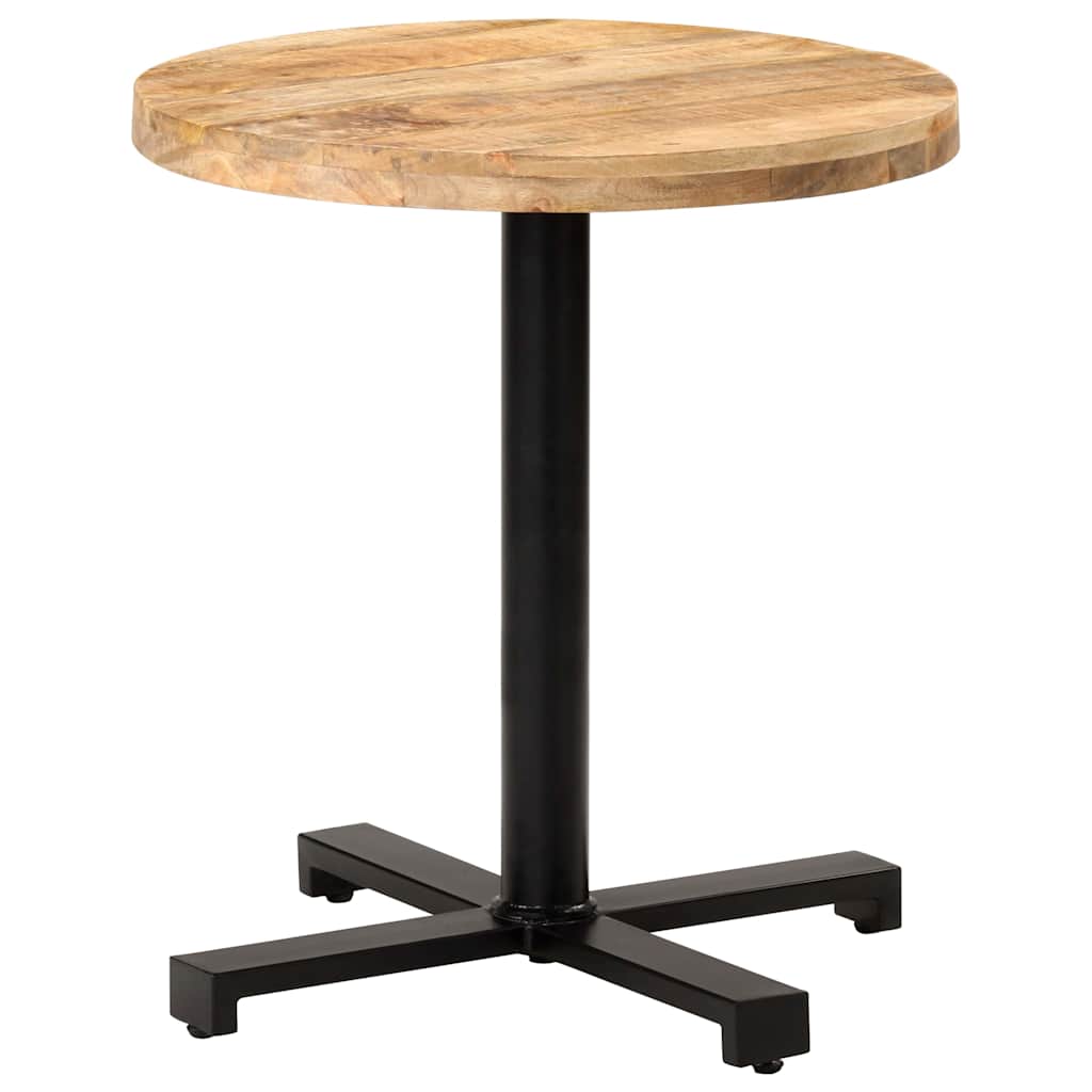 Vidaxl bistrotafel rond ø70x75 cm ruw mangohout