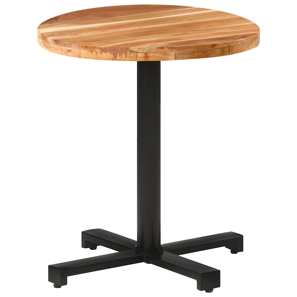 Vidaxl bistrotafel rond ø70x75 cm massief acaciahout
