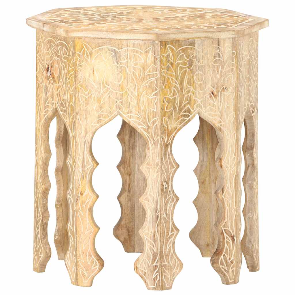 Vidaxl bijzettafel ø48 cm massief mangohout
