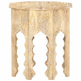 Vidaxl bijzettafel ø48 cm massief mangohout