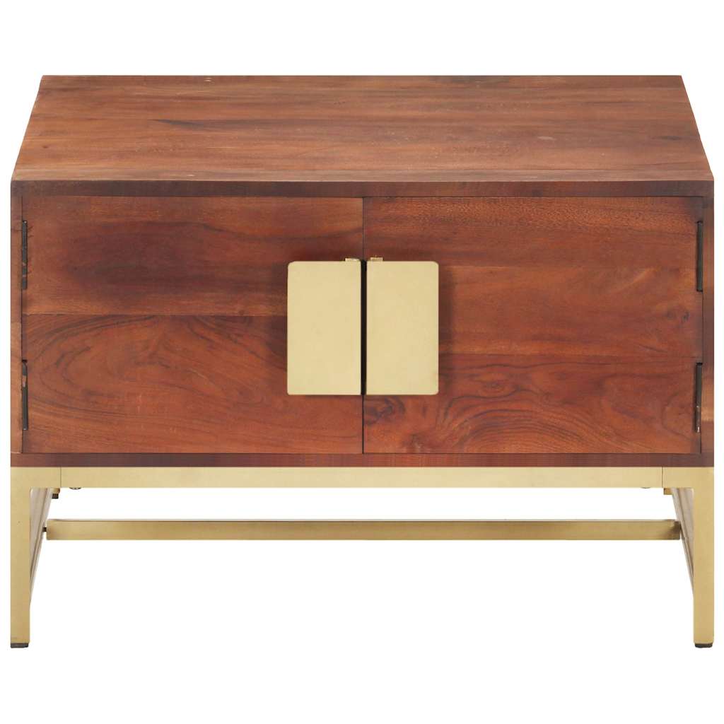 Vidaxl salontafel 67x67x45 cm massief mangohout honingbruin