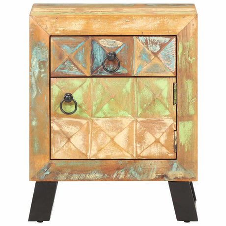 Vidaxl nachtkastje 40x30x50 cm massief gerecycled hout