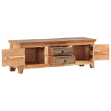 Vidaxl tv-meubel 120x30x40 cm massief acaciahout en gerecycled hout