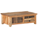 Vidaxl salontafel 90x50x31 cm massief gerecycled hout