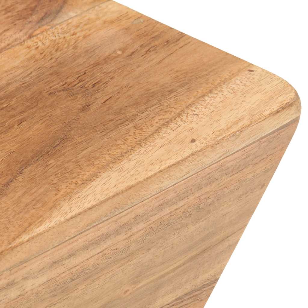 Vidaxl salontafel v-vormig 66x66x30 cm massief acaciahout