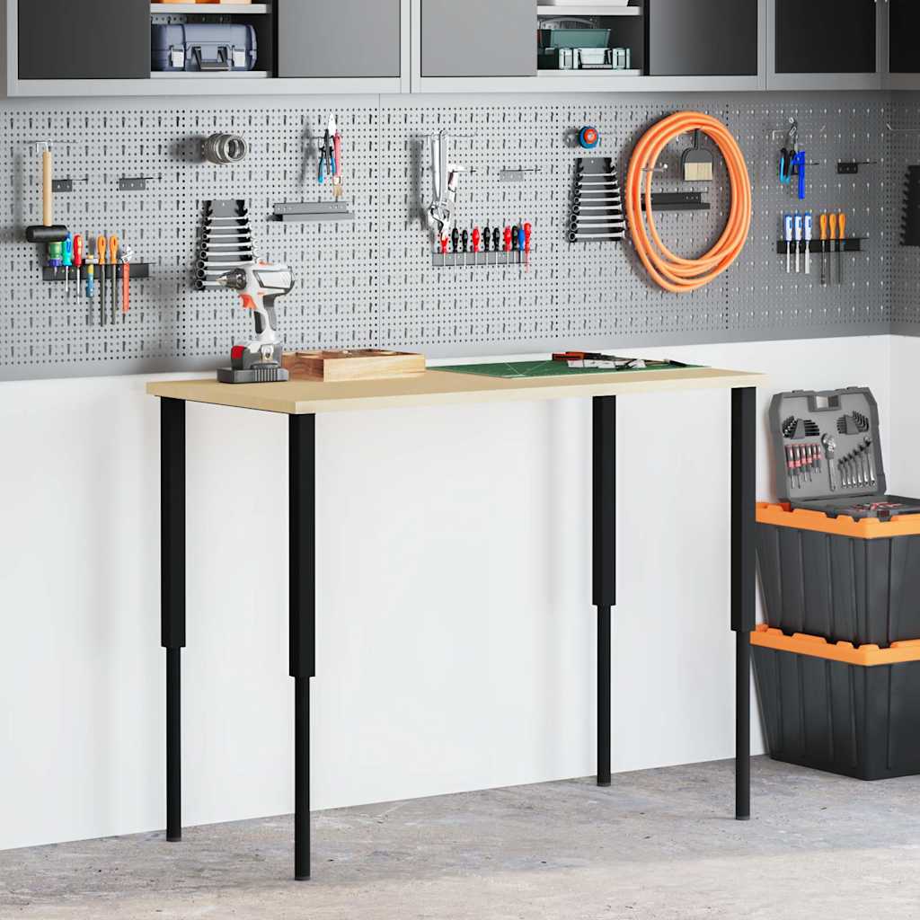 Vidaxl werkbankframes verstelbaar 2 st 55x(69-95,5) cm metaal zwart