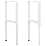 Vidaxl werkbankframes verstelbaar 2 st 55x(69-95,5) cm metaal grijs